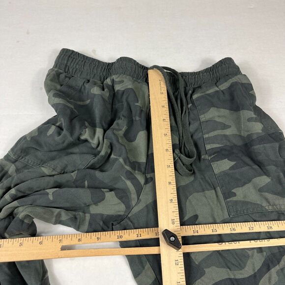 Splendid Womens Camo Print Jogger Pants Size Small Stretch Waist Tapered Leg - Picture 6 of 12